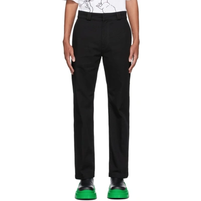 Loewe Cotton Drill Trousers In Black