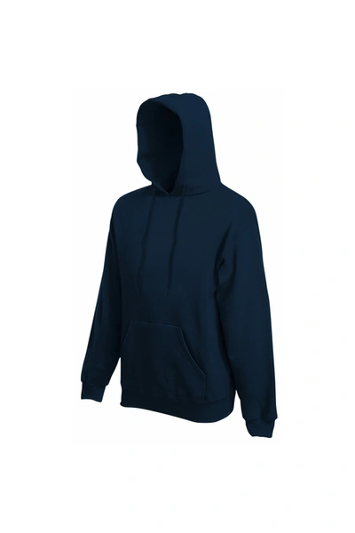 Fruit Of The Loom Mens Premium 70/30 Hooded Sweatshirt / Hoodie (deep Navy) In Blue