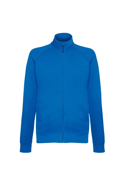 Fruit Of The Loom Mens Lightweight Full Zip Sweatshirt Jacket In Blue