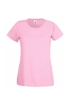Fruit Of The Loom Ladies/womens Lady Fit Valueweight Short Sleeve T-shirt In Pink