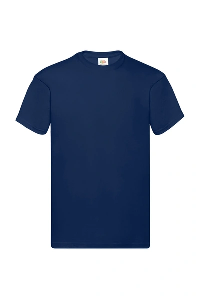 Fruit Of The Loom Mens Original Short Sleeve T-shirt (navy) In Blue