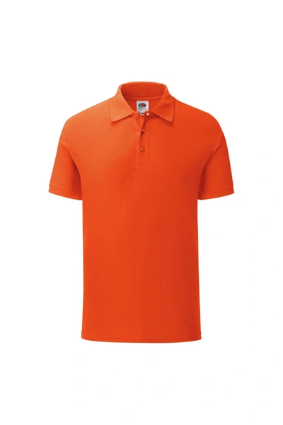 Fruit Of The Loom Mens Iconic Polo Shirt (flame Orange)