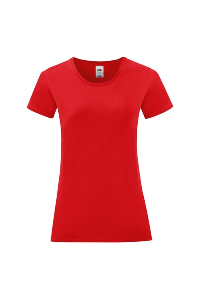 Fruit Of The Loom Womens/ladies Iconic 150 T-shirt (red)