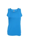 Fruit Of The Loom Womens/ladies Sleeveless Lady-fit Performance Vest Top (azure Bl In Blue
