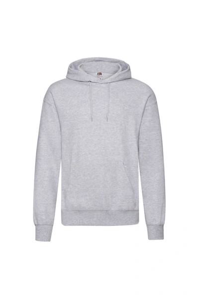 Fruit Of The Loom Mens Hooded Sweatshirt/hoodie (heather Gray) In Grey