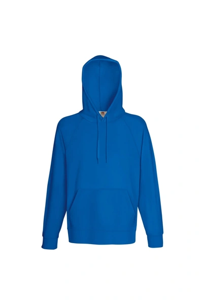 Fruit Of The Loom Mens Lightweight Hooded Sweatshirt / Hoodie (240 Gsm) (royal) In Blue