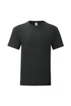 Fruit Of The Loom Mens Iconic 150 T-shirt In Black