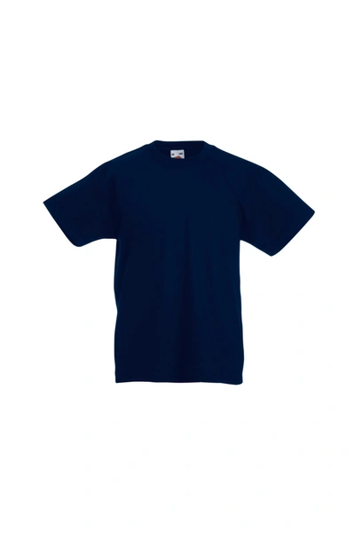Fruit Of The Loom Childrens/teens Original Short Sleeve T-shirt (deep Navy) In Blue