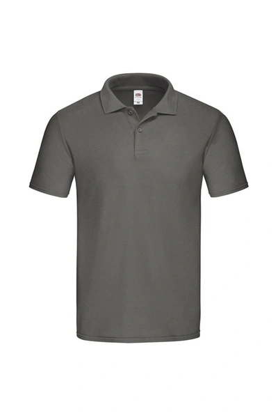 Fruit Of The Loom Mens Original Polo Shirt (light Graphite) In Grey