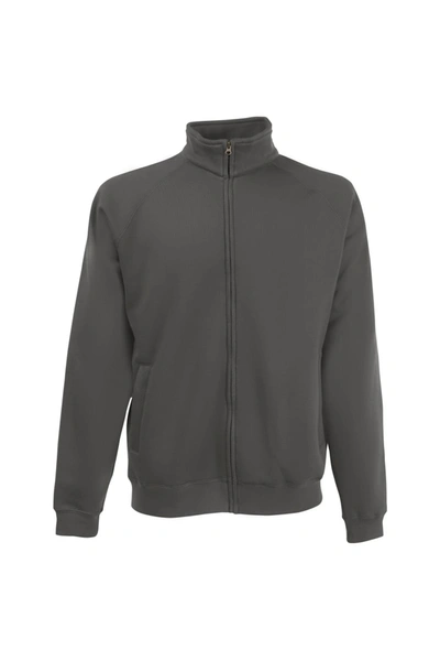 Fruit Of The Loom Mens Sweat Jacket (light Graphite) In Grey