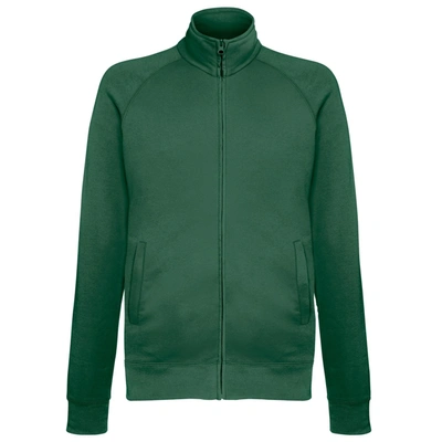 Fruit Of The Loom Mens Lightweight Full Zip Sweatshirt Jacket (bottle Green)