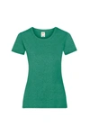 Fruit Of The Loom Ladies/womens Lady-fit Valueweight Short Sleeve T-shirt (pack (r In Green