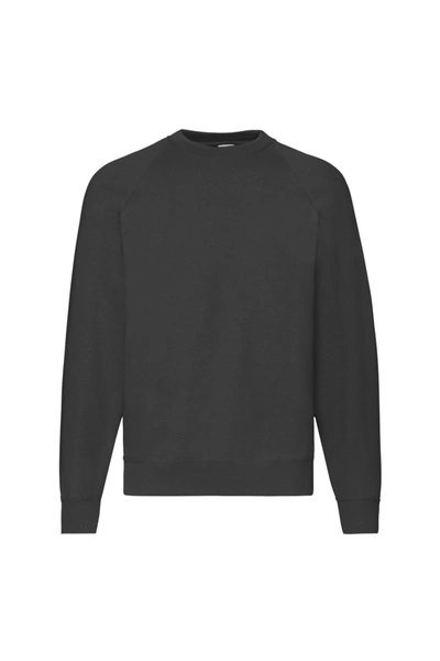Fruit Of The Loom Mens Raglan Sleeve Belcoro® Sweatshirt (black)