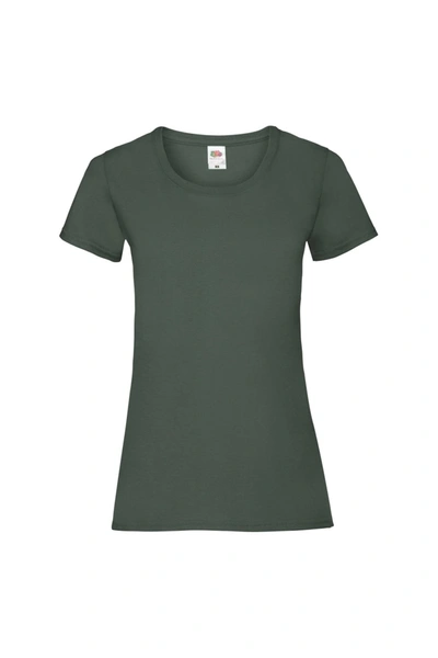 Fruit Of The Loom Womens Lady-fit Valueweight Short Sleeve T-shirt Pack In Green