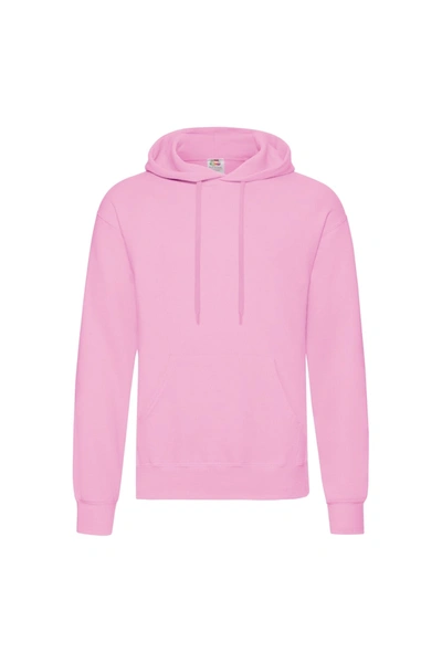 Fruit Of The Loom Mens Hooded Sweatshirt/hoodie (light Pink)