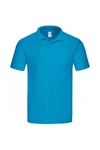 Fruit Of The Loom Mens Original Pique Polo Shirt (azure) In Blue