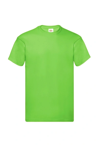 Fruit Of The Loom Mens Original Short Sleeve T-shirt (lime) In Green