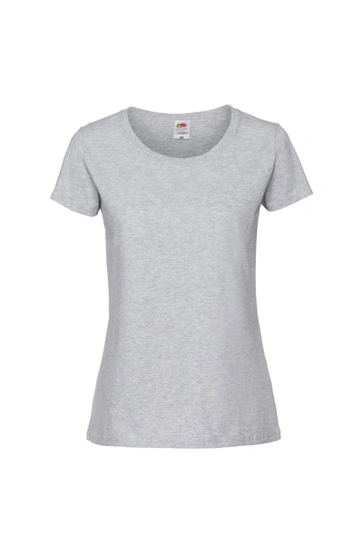 Fruit Of The Loom Womens/ladies Ringspun Premium T-shirt (taupe Gray) In Grey