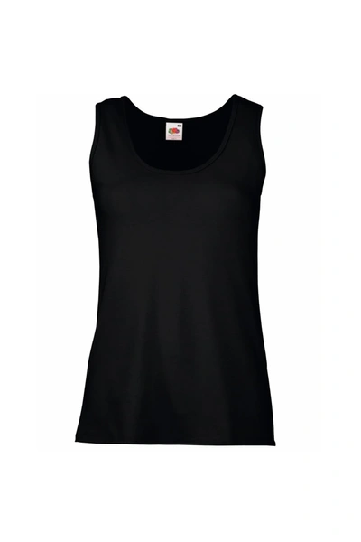 Fruit Of The Loom Ladies/womens Lady-fit Valueweight Vest (black)