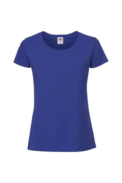 Fruit Of The Loom Womens/ladies Fit Ringspun Premium Tshirt (royal Blue)