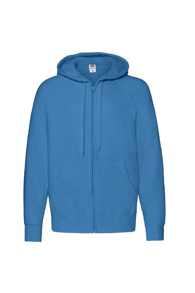 Fruit Of The Loom Mens Lightweight Full Zip Jacket / Hoodie (azure Blue)