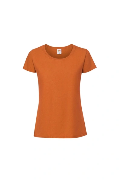 Fruit Of The Loom Womens/ladies Ringspun Premium T-shirt (bright Orange)