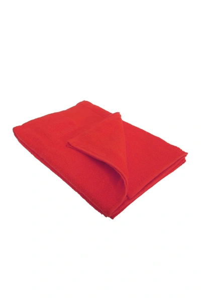 Sols Island Bath Towel (30 X 56 Inches) (red) (one)