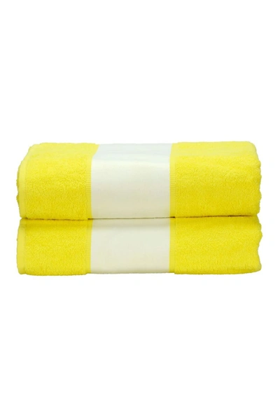 A&r Towels Subli-me Bath Towel (bright Yellow) (one Size)