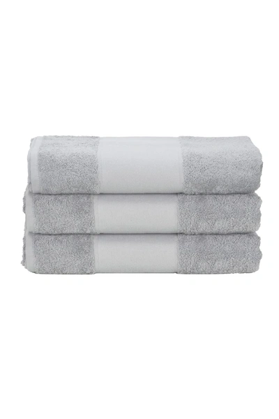 A&r Towels Print-me Hand Towel (light Gray) (one Size) In Grey