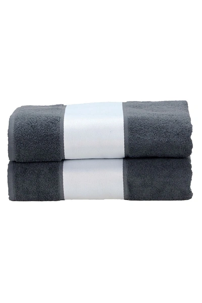 A&r Towels Subli-me Bath Towel (anthracite Gray) (one Size) In Grey