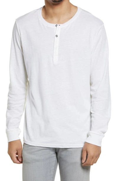 Threads 4 Thought Long Sleeve Henley In White