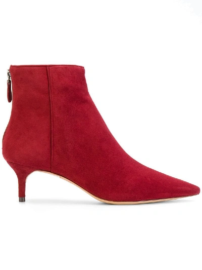 Alexandre Birman Kittie Leather Bootie In Rosewood ModeSens
