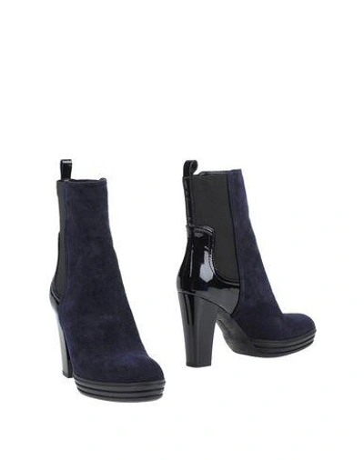 Hogan Ankle Boot In Dark Blue