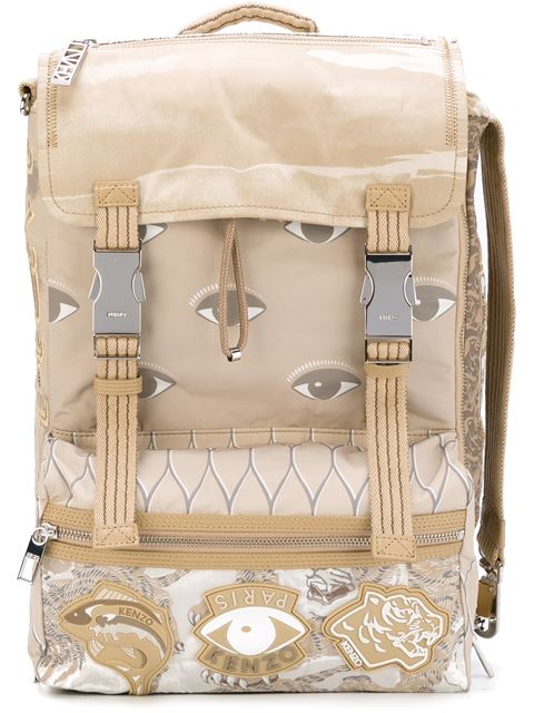 kenzo multi icon backpack