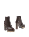 Manas Ankle Boots In Dark Brown