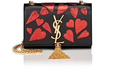 Saint Laurent Monogram Kate Small Chain Bag In Black