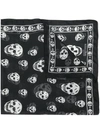 Alexander Mcqueen Skull-print Scarf In Black