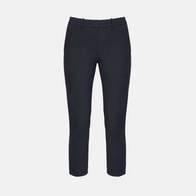 Theory Crop Cuff Pant In Navy