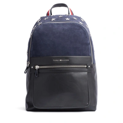 Tommy Hilfiger Star Studded Suede Bacpack - Navy Mix