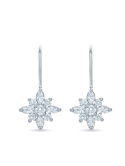 Kwiat 18k White Gold & Diamond Star Drop Earrings