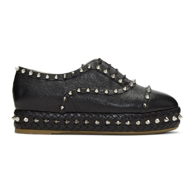 Charlotte Olympia Black Studded Hoxton Oxfords
