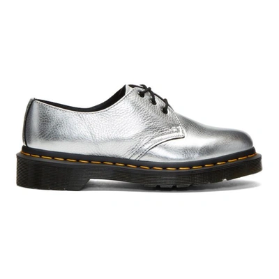 Dr. Martens' 1461 Met 3 Eye Shoes In Silver