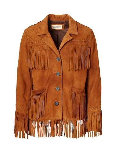 Ralph Lauren Denim & Supply Fringe Suede Jacket In Amber | ModeSens