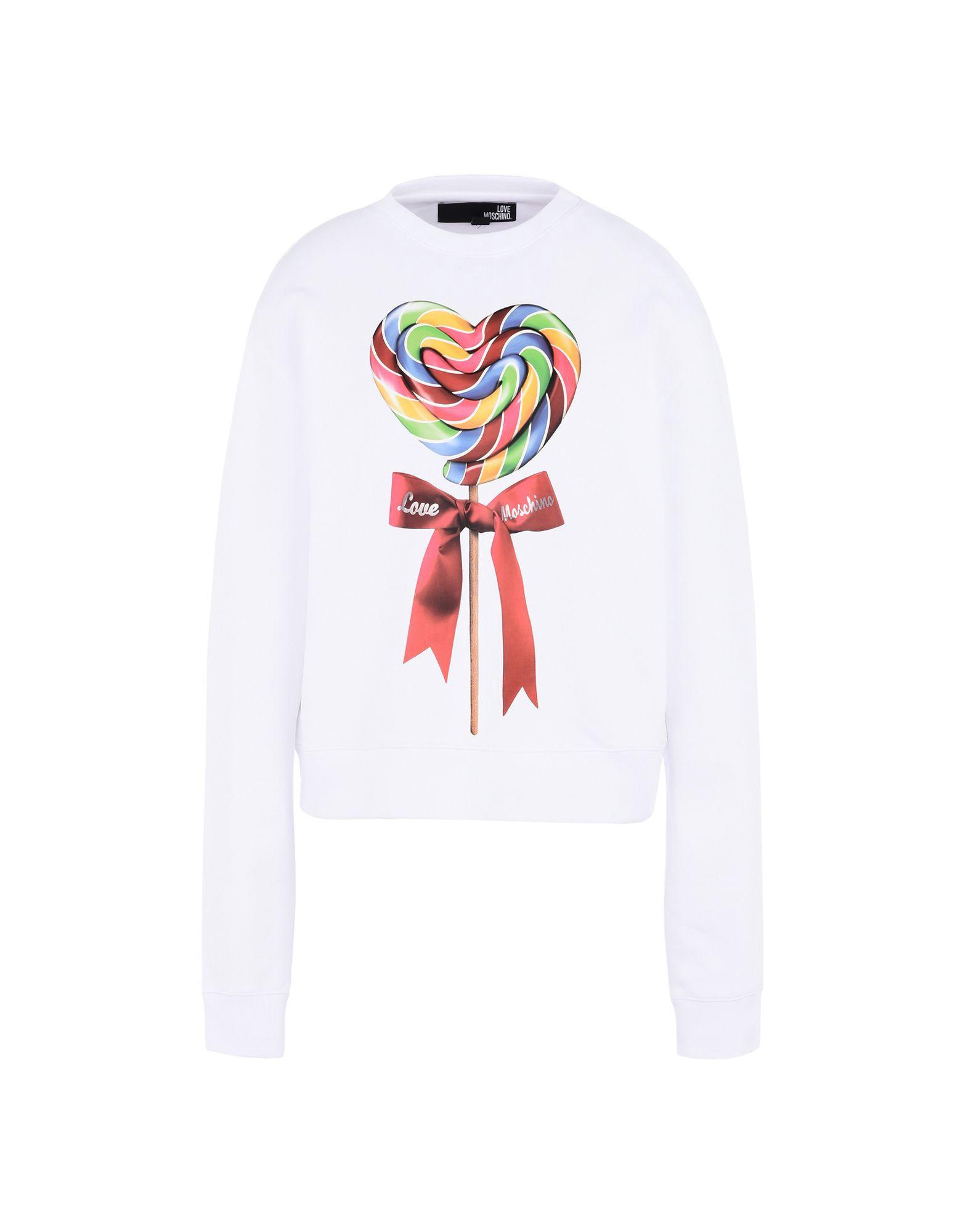 Moschino Love Sweatshirt In White | ModeSens