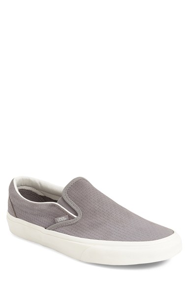 vans braided suede slip on wild dove