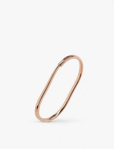 Monica Vinader Womens Rose Gold Alta Capture 18ct Rose Gold-vermeil Sterling Silver Bracelet S