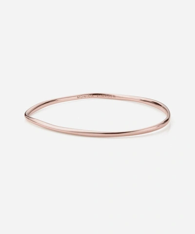 Monica Vinader Rose Gold Plated Vermeil Silver Nura Reef Medium Bangle