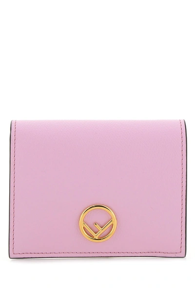 Fendi Turquoise Leather Wallet  Nd  Donna Tu In Pink