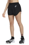 Nike Air Dri-fit Women's Brief-lined Running Shorts In Black,white
