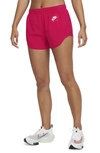 Nike Women's Air Dri-fit Brief-lined Running Shorts In Very Berry,red Plum